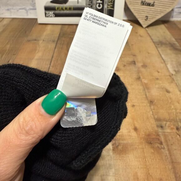 The North Face Winter Hat Black One Size Polyester Wool - Picture 5 of 7